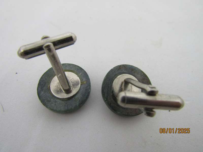 Jade Buffalo Cufflinks