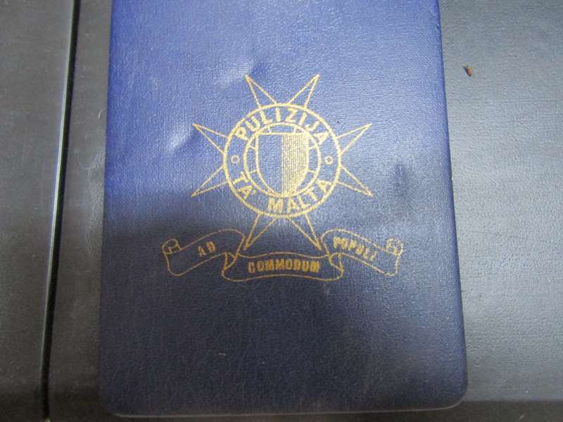 Malta Police Cap Badge in Presentation Box
