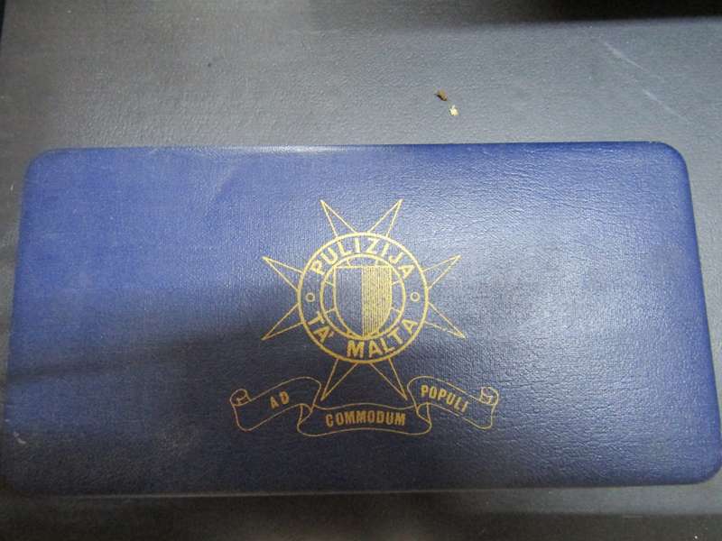 Malta Police Gift to Yiri Naumov Minister in Embassy  in Presentation Box