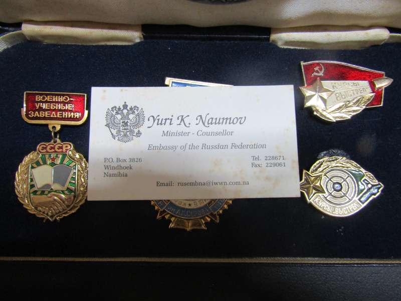 Malta Police Gift to Yiri Naumov Minister in Embassy  in Presentation Box