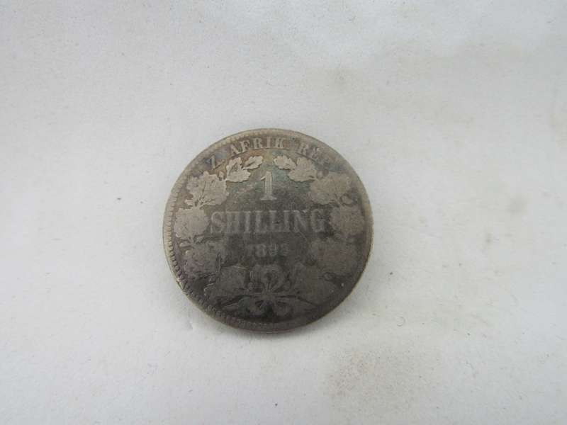 Rare 1893 ZAR Shilling. Mintage : 137 472