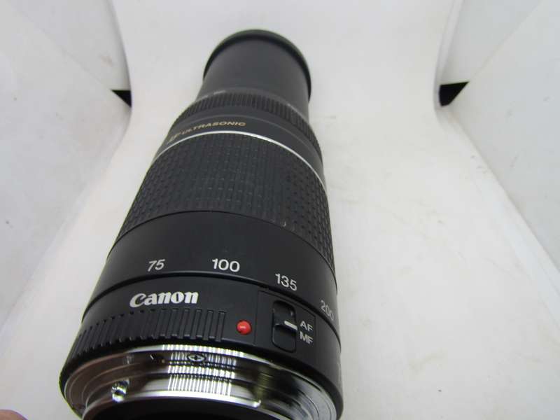 Canon EOS 500N 35mm Film Camera Ultrasonic 75-300mm Zoom Lens. Immaculate. Work