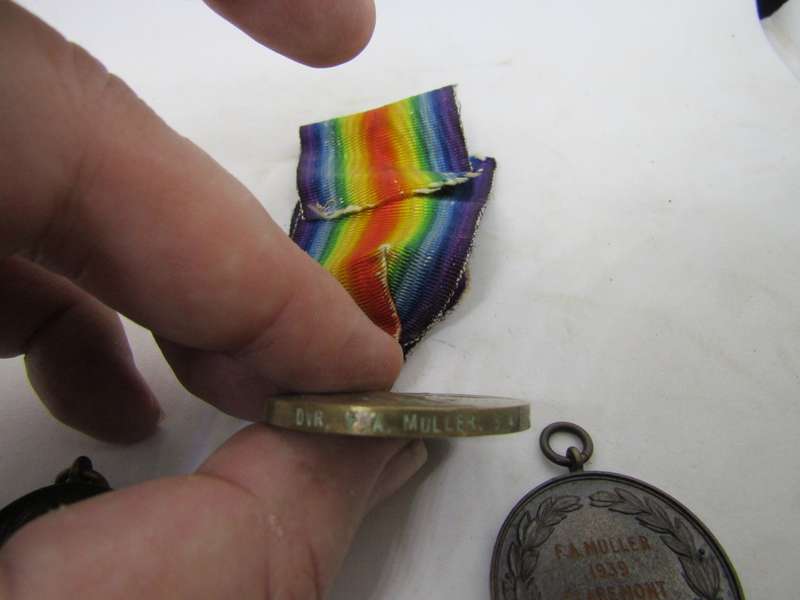 WW1 Medal to Kpl FA Muller 12th SAI SACS
