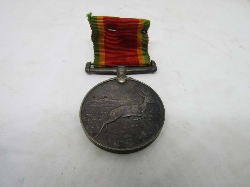 WW2 African Service Medal and 1939 to 1945 Medal to WHJ Greeff