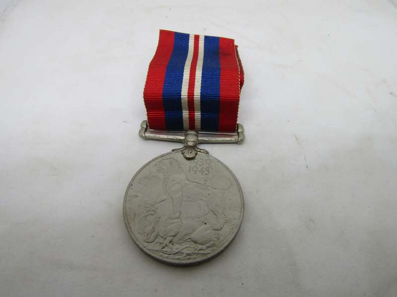 WW2  1939 to 1945 Medal to IH McDonald