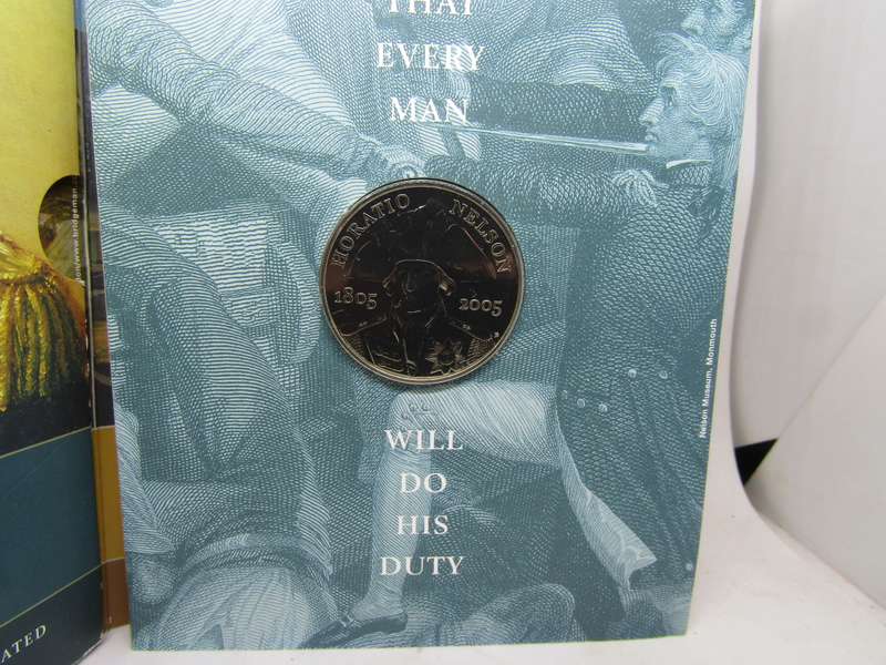 Horatio Nelson UK 5 Pound Coin. Crown Size