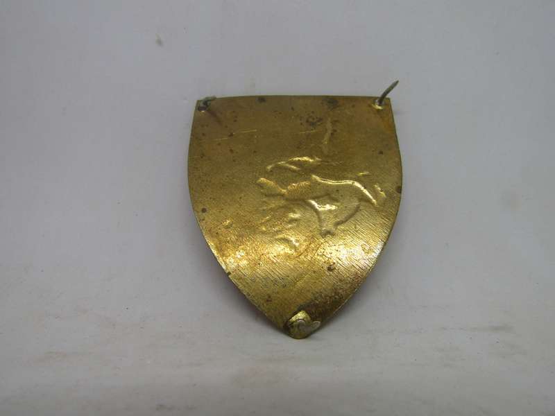 South African Defence Force SADF Dog Unit Shoulder Flash Badge. Pins intact.