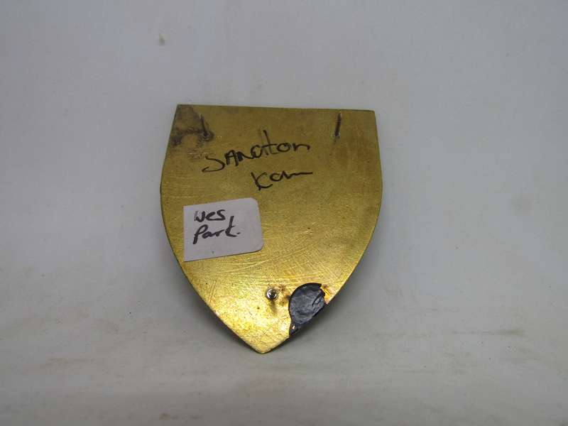 South African Defence Force SADF Sandton Commando Shoulder Flash Badge. Pins intact.