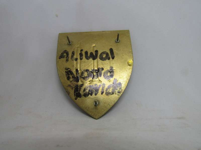 South African Defence Force SADF Aliwal North Commando Shoulder Flash Badge. Pins intact.