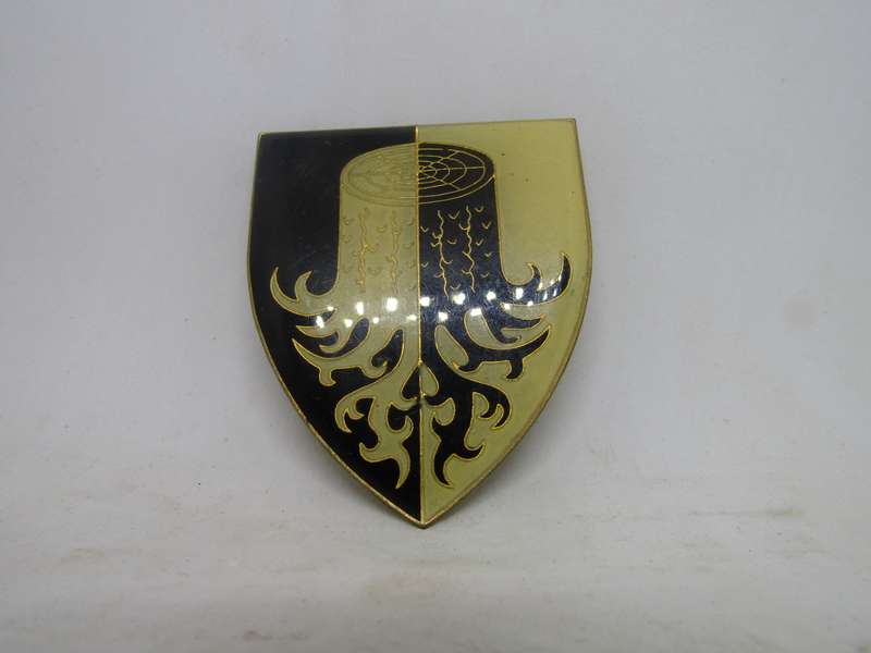 South African Defence Force SADF Rustenburg Commando Shoulder Flash Badge. Pins intact.