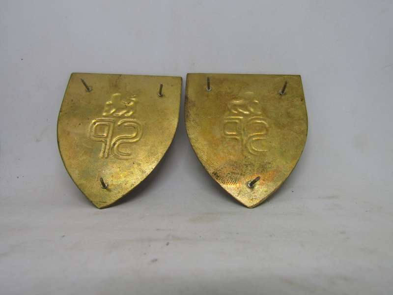 2  SADF State President Shoulder Flashes Badge. Pin intact.