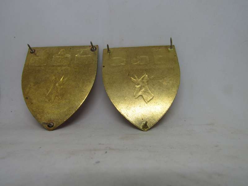 2  SADF Witwatersrand Command Shoulder Flashes Badge. Pin intact.