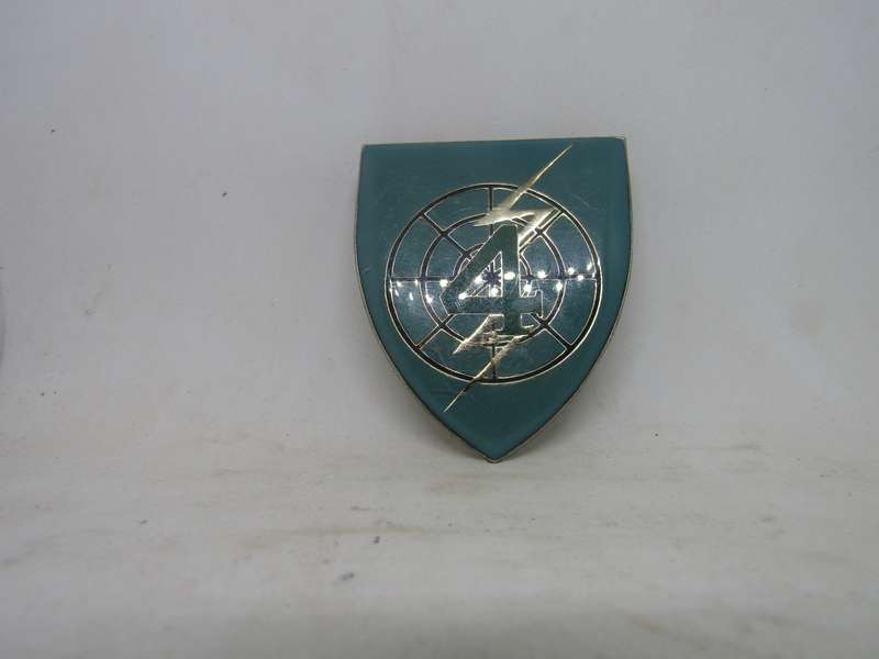 SADF 4 Electrical Workshop Shoulder Flashes Badge. Pin intact.