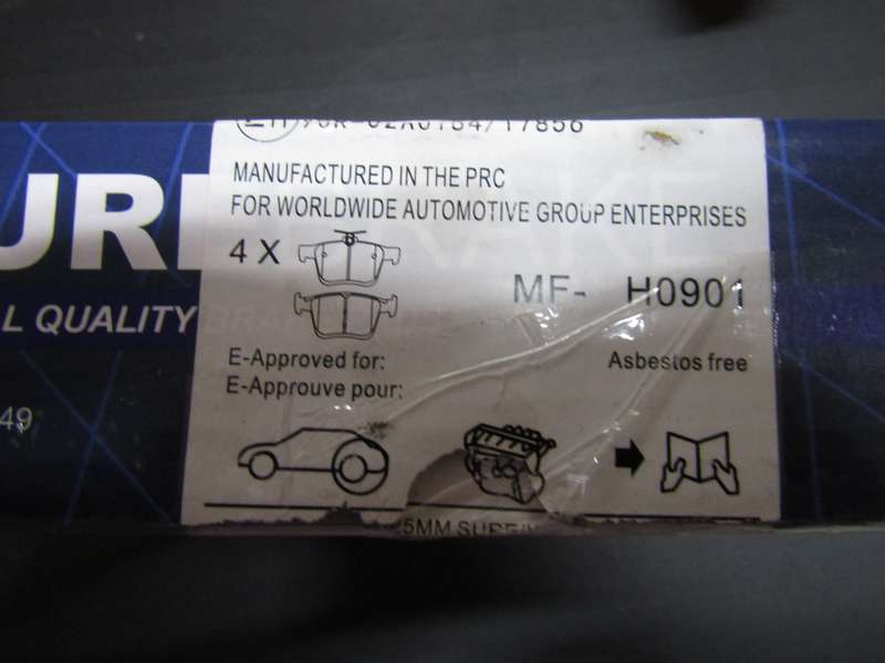 NEW Goldwagon Sure brake MF-H0901 Brake Pads
