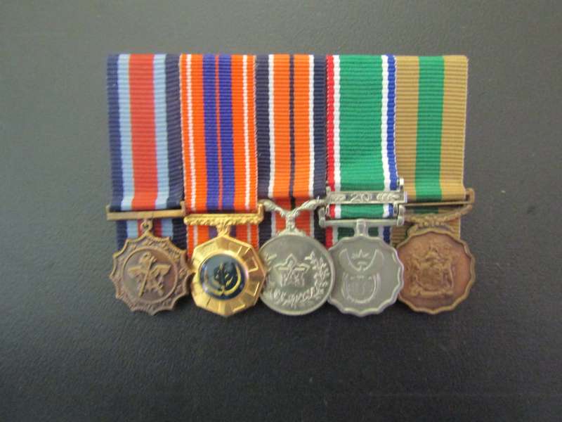 Five SADF Miniature Medal Group.