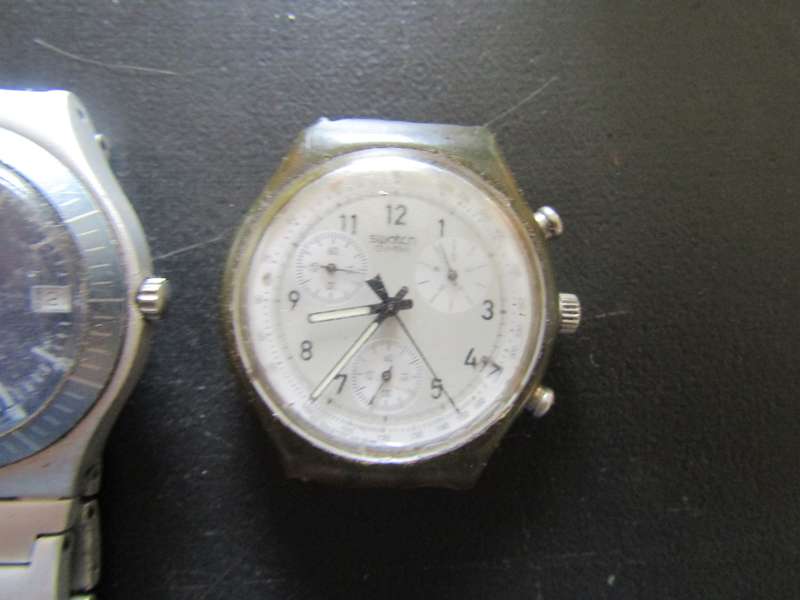 1996 and 2001 Swatch  Men's Wrist watches. Spares or Restoration