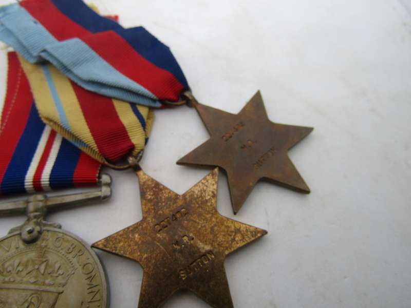 WW2 Trio of Medals To W.R. Sutton