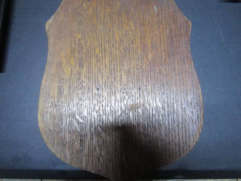 Commemorative plaque marking 100 Years of the death of Admiral Nelson and made with copper from ship