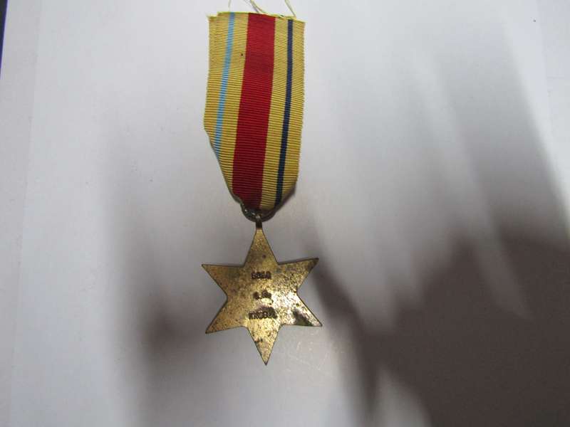 One The African Star WW2 Medal to LR Knobel