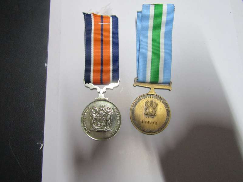 SADF Unitas and General Service medal. Full size