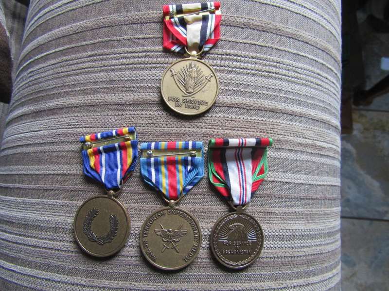 Afghanistan and 3 other USA medal Full size Medal (replica) 2
