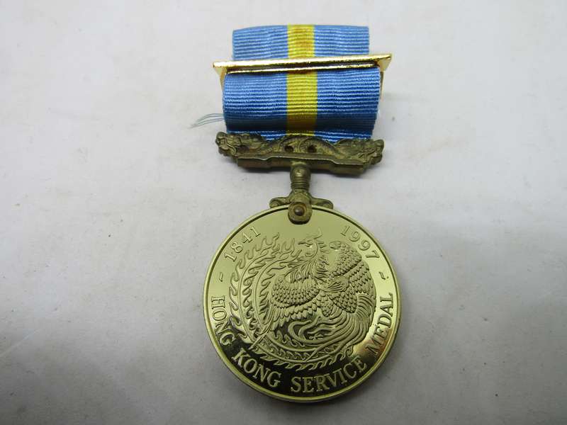 Hong Kong Service Medal With Canton and Chinese Border bars Full size Medal (replica)