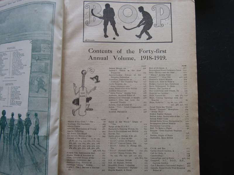 1918 The Boys own Annual Book 664 Pages Hardcover