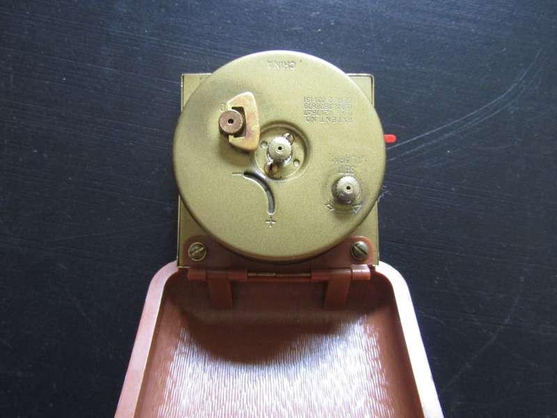 Westclox Traveling Clock  7cm x 7cm. Works.