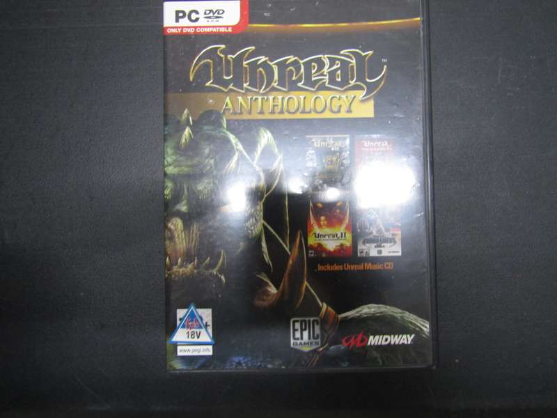 Epic Games PC Game  No Booklet. Unreal Anthology with Music CD. Disks no scratches.