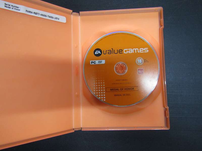 Value Games PC Game  No Booklet. Medal of Honor. Disk no scratches.