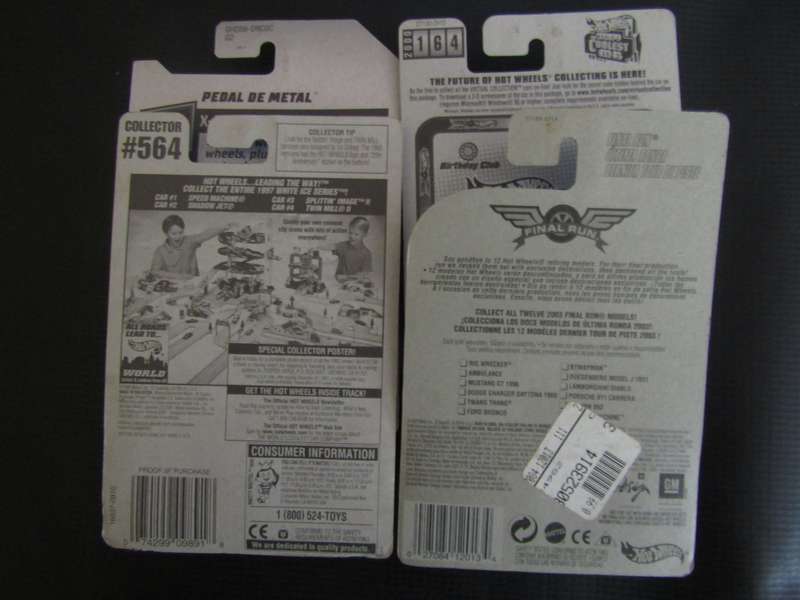 4 New Hotwheels Die Cast Car on Cards (A)