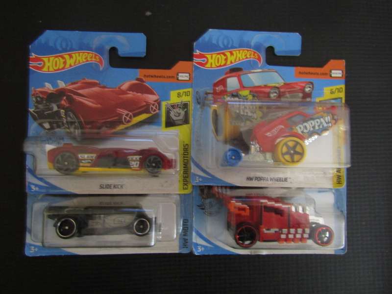 4 New Hotwheels Die Cast Car on Cards (B)
