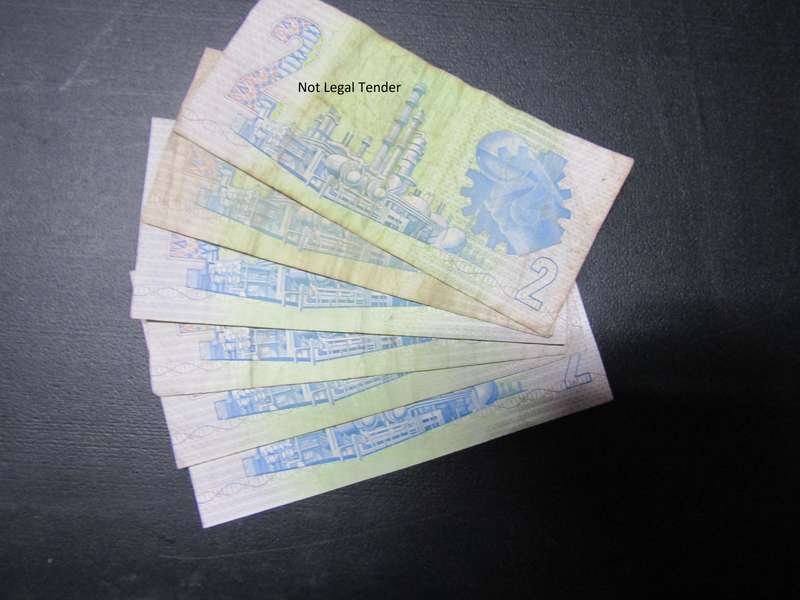6 GPC De Kock 3rd Issue Afr/Eng Two Rand Banknotes (CH)