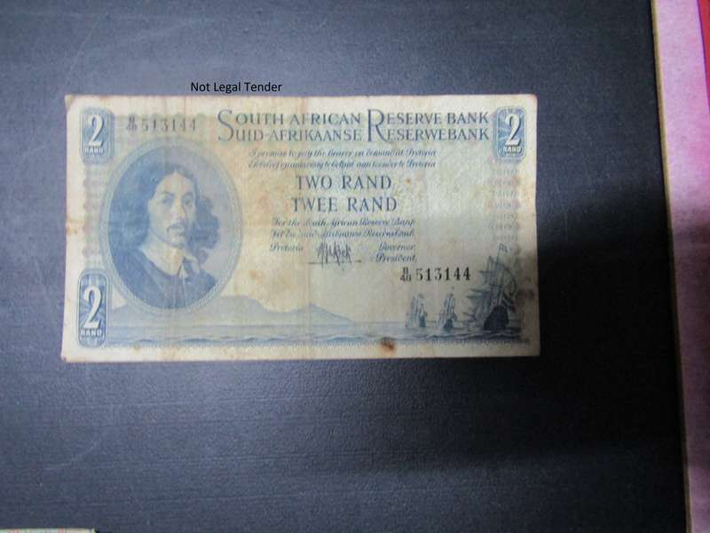 MH De Kock 4th Issue Eng/Afr Two Rand Banknote (B48)