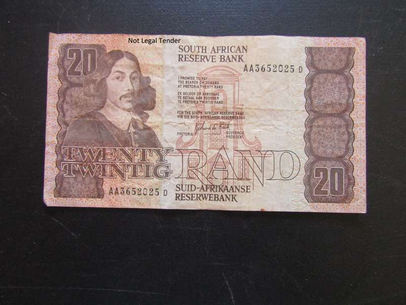 GPC De Kock 3rd issue Eng/Afr R20 (AA)