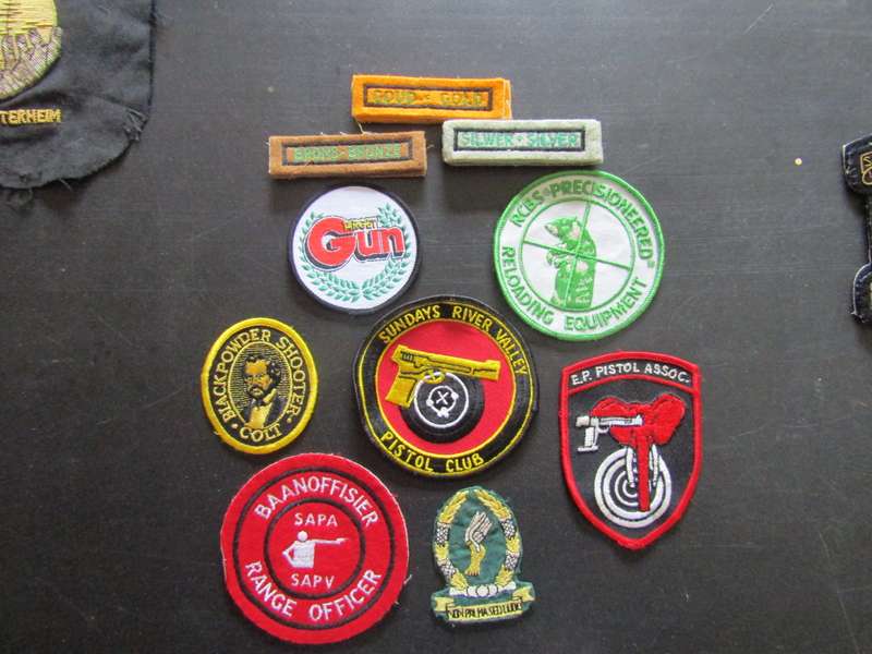 Various SA Shooting Badges and Black Powder Patches