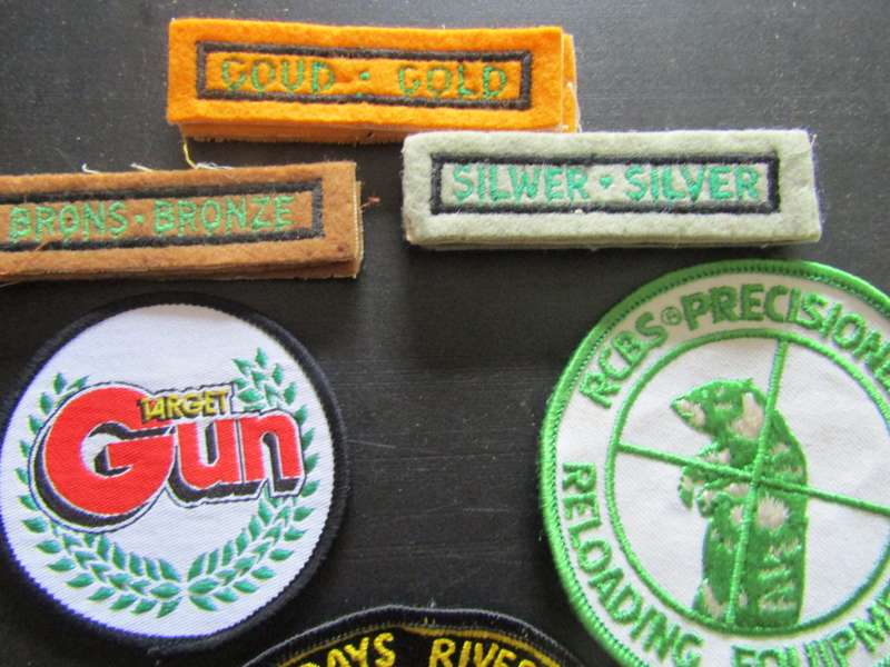 Various SA Shooting Badges and Black Powder Patches