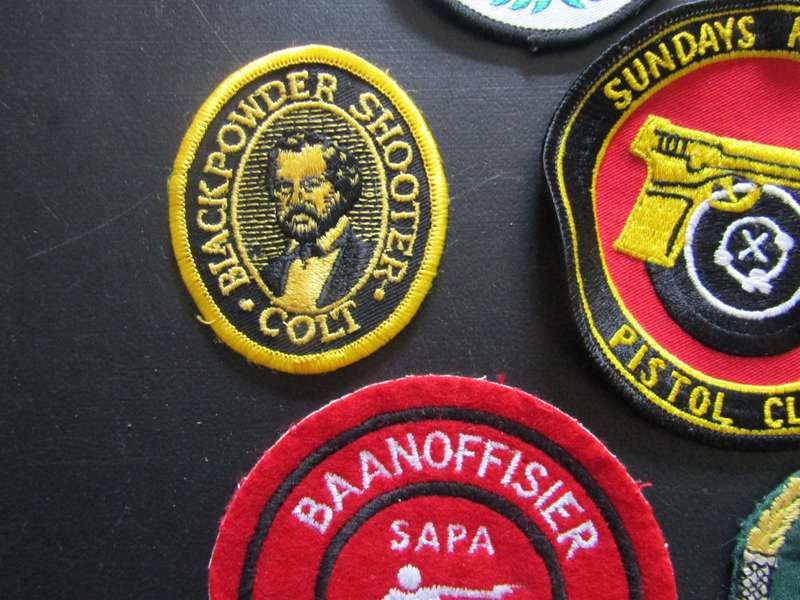 Various SA Shooting Badges and Black Powder Patches