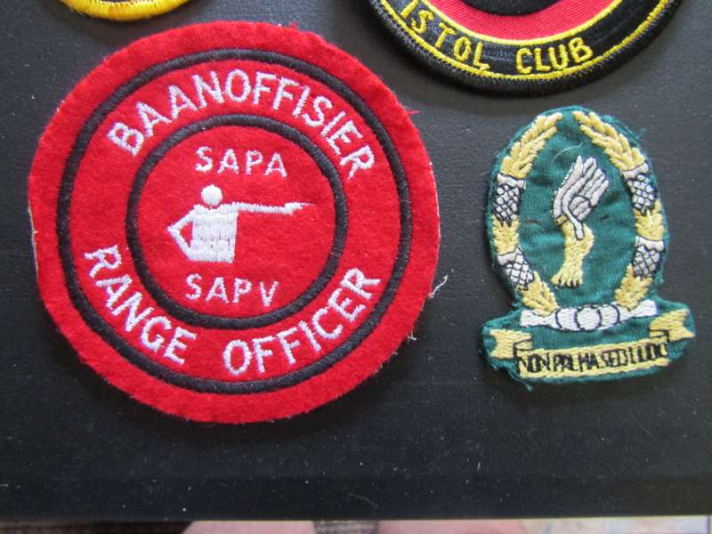 Various SA Shooting Badges and Black Powder Patches