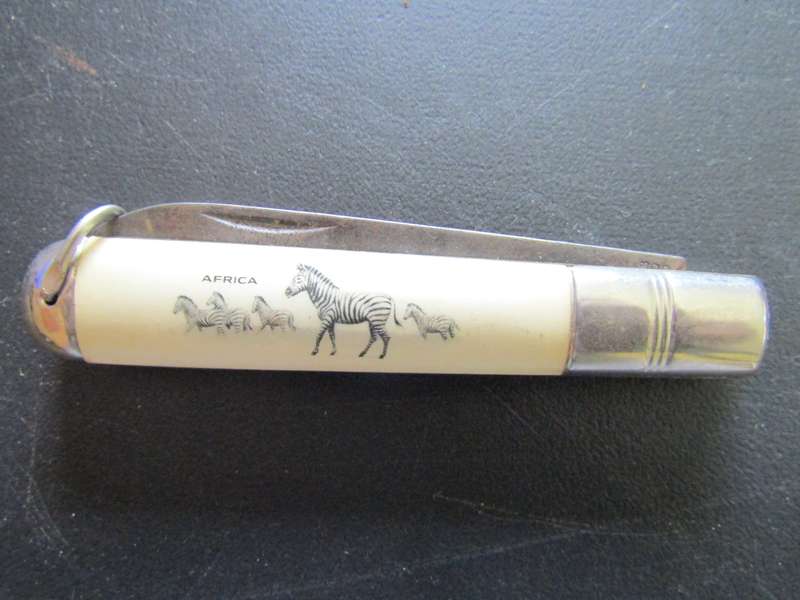 18 Cm Shefield Knife with Africa Motive Handel.