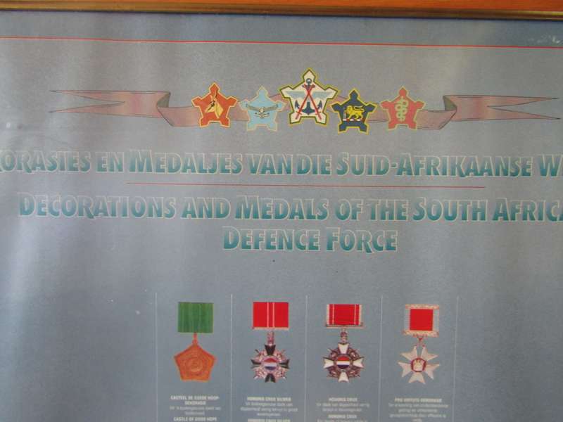 Numbered Decoration and Medals of the South African Defense Force (nr10) See discription