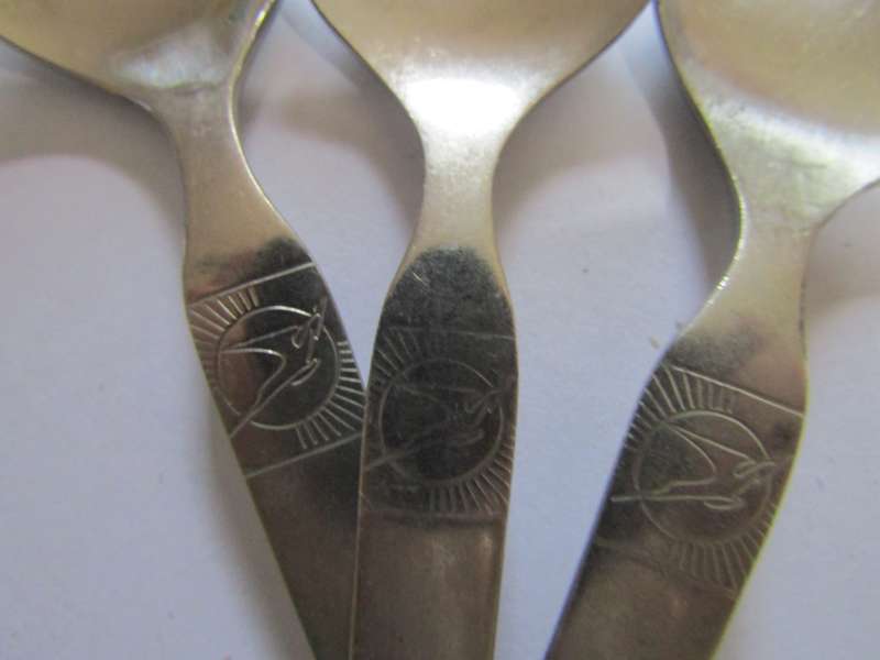 3 Vintage South African Airways  Tea Spoons. 1 Bid takes all