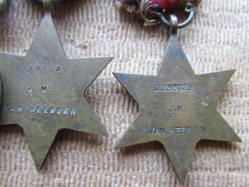 WW2 Medal group to JM Van Heerden