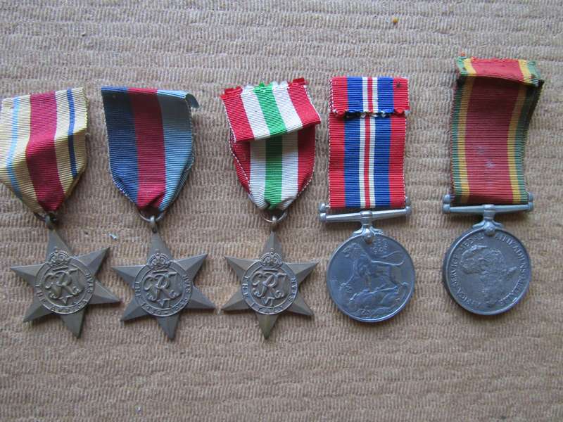 WW2 Medal group to CA Crawley