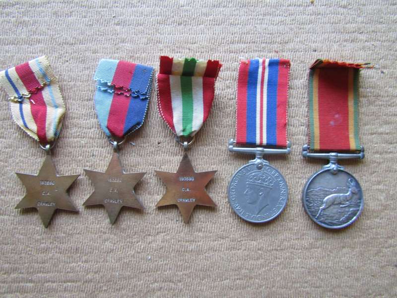WW2 Medal group to CA Crawley