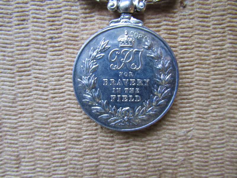 Bravery Medal . Sterling Silver . Its a Copy