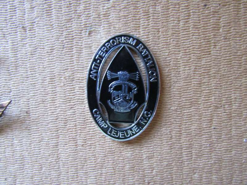 Anti Terrorism Battalion Camp Lejeune NC Us Embassy  Baghdad Challenge Coin. (A)