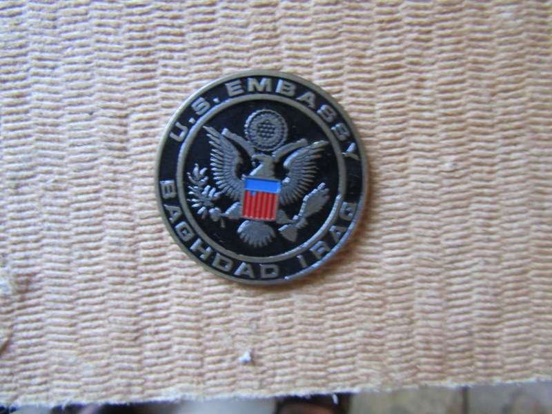 US Embassy Baghdad Iraq Challenge Coin. (E)