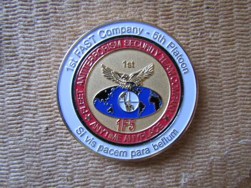 Marine Security Force Iraq Challenge Coin. (F)