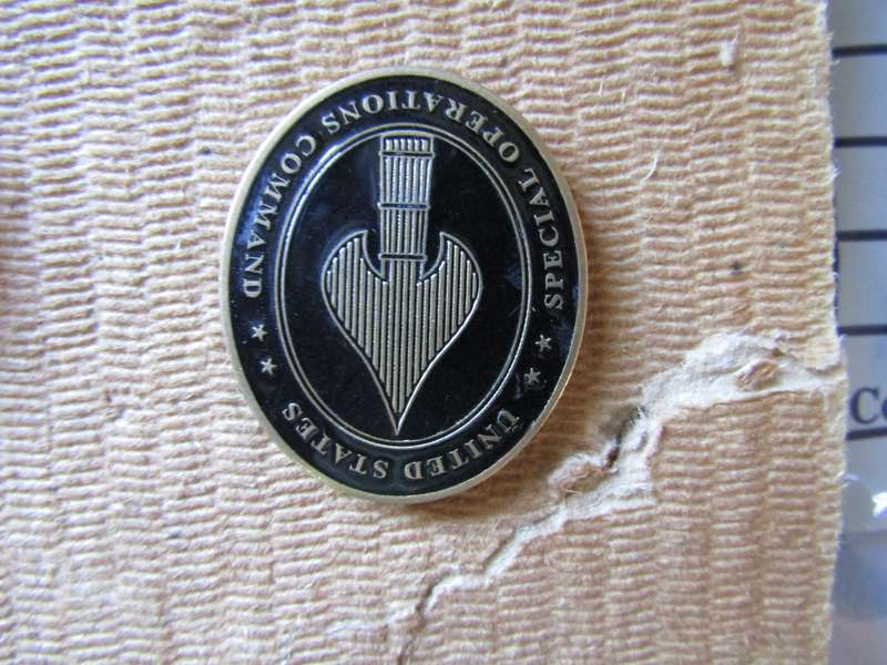 United States Special Operations Command Challenge Coin. (G)